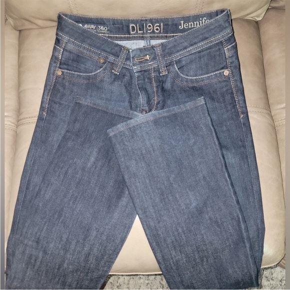 NWOT DL1961 Denim Jennifer High Rise Boot Jeans Women's 30 Blue Dark Wash - Picture 2 of 6